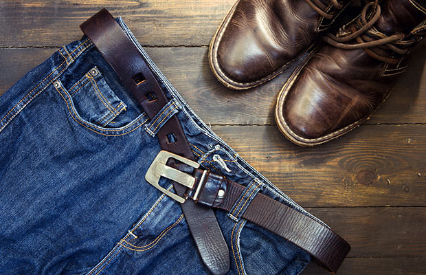 bigstock-Jeans-Belt-And-Shoed-Set-On-Wo-115562261